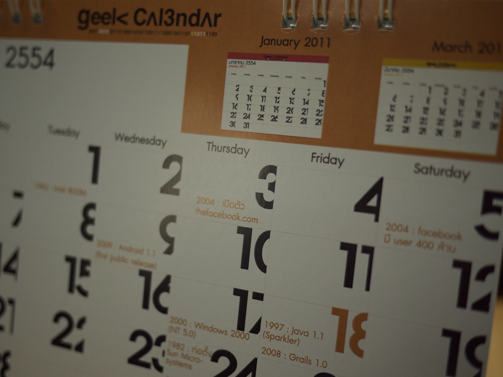 'Geek Calrendar' by Maythee Anegboonlap