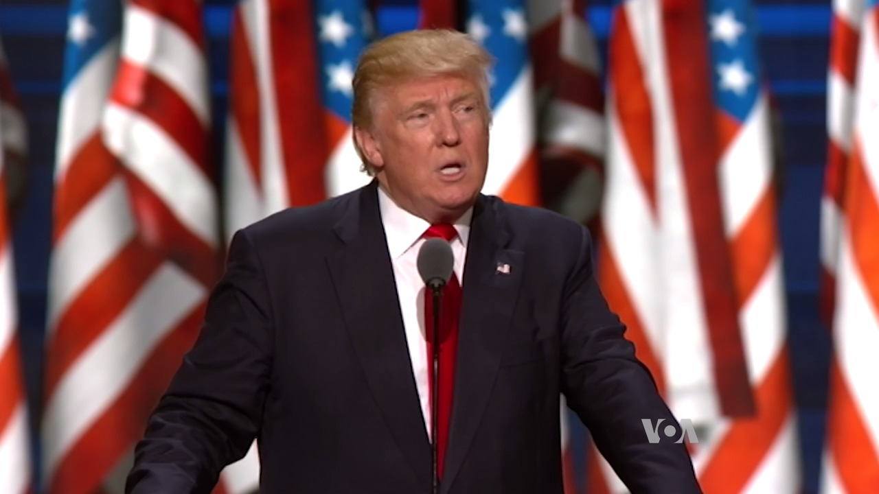 'Accepting the Republican nomination' by Voice of America