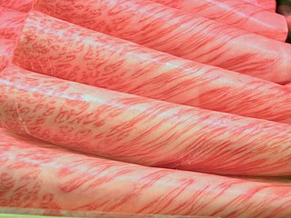 'Wagyu beef marbling detail' by Schellack